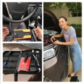 汽車應急啟動電源操作使用流程，美女親自體驗每個步驟